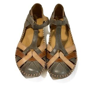 Pikolinos Puerto Vallarta T Strap Wedge Sandal